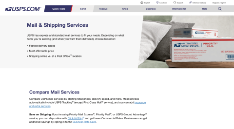 USPS Shipping Methods