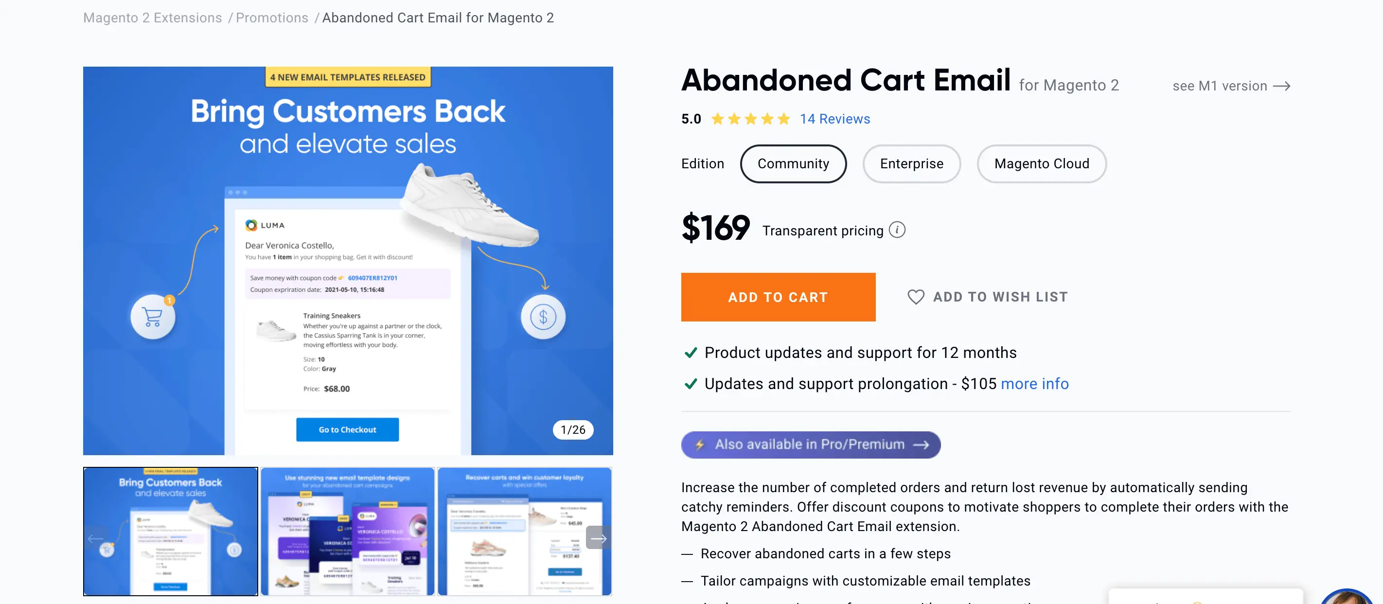 Abandoned Cart Email Extension