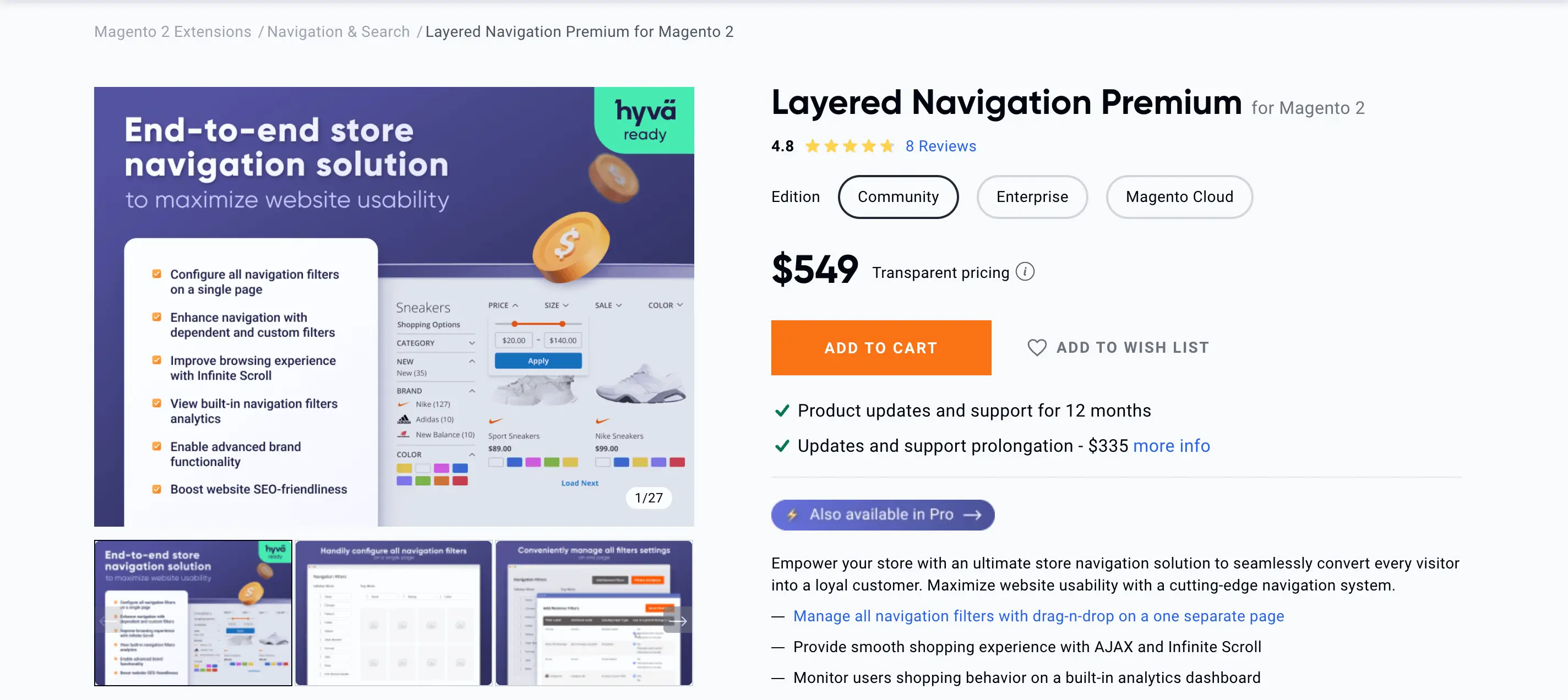 Improved Layered Navigation