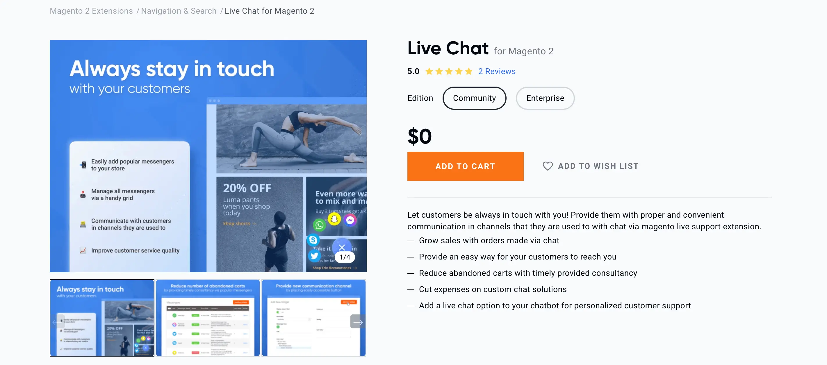 Live Chat For Magento 2