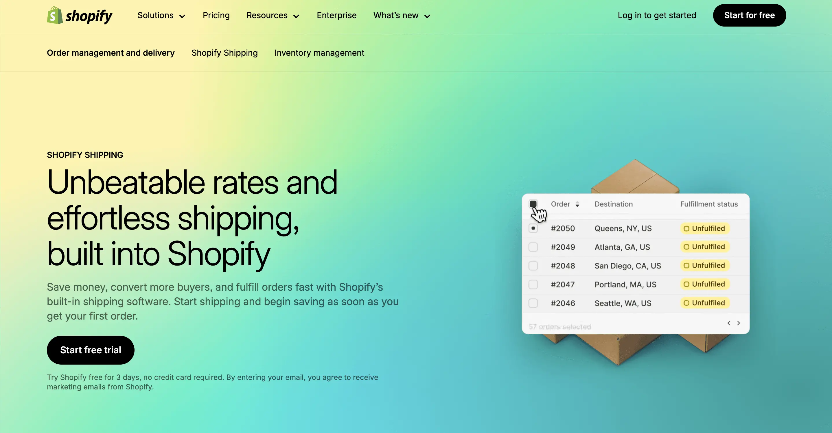 Shopify Shipping