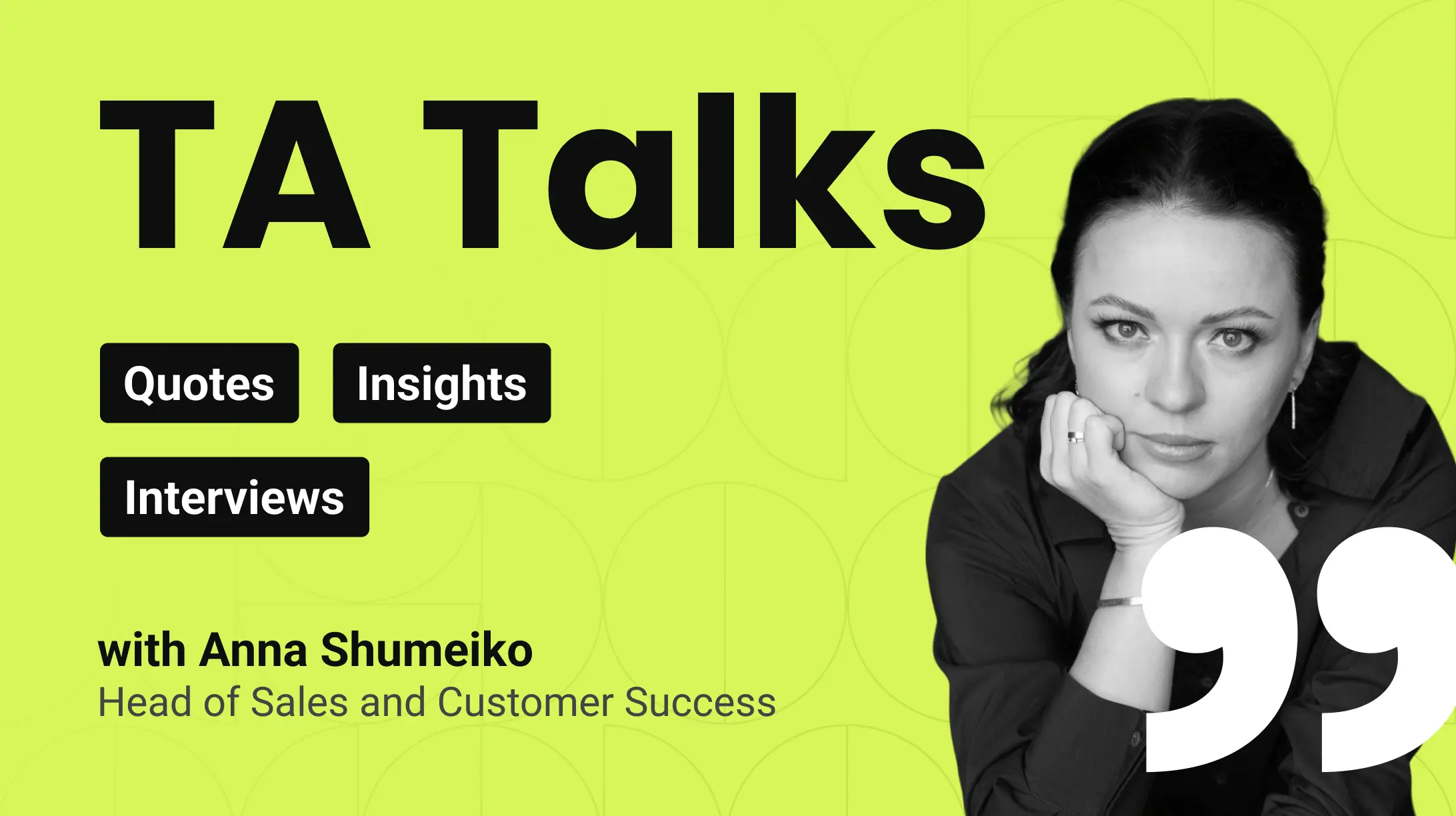 Transform Agency Talks: Interview with the Head of Sales and Customer Success
