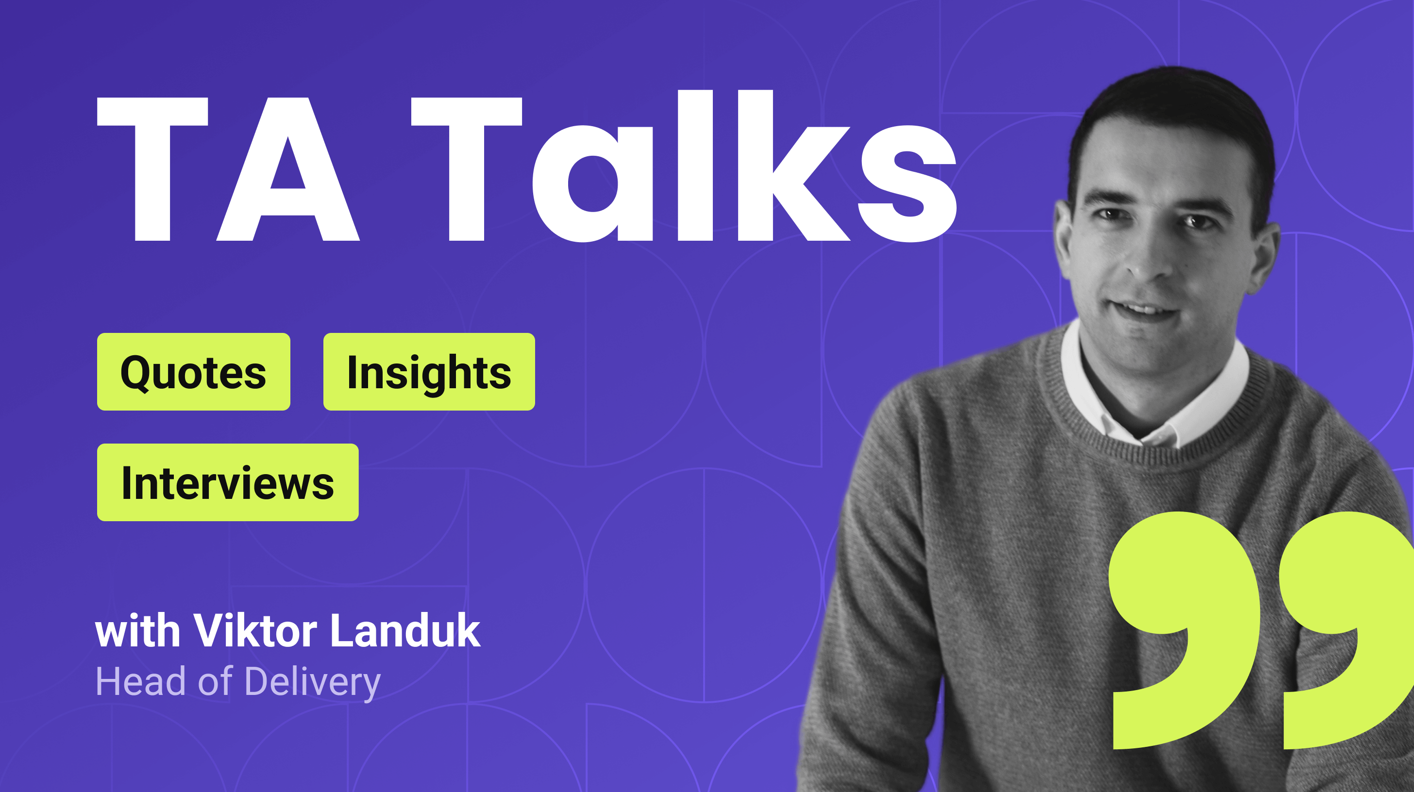 Transform Agency Talks: Interview with the Head of Delivery