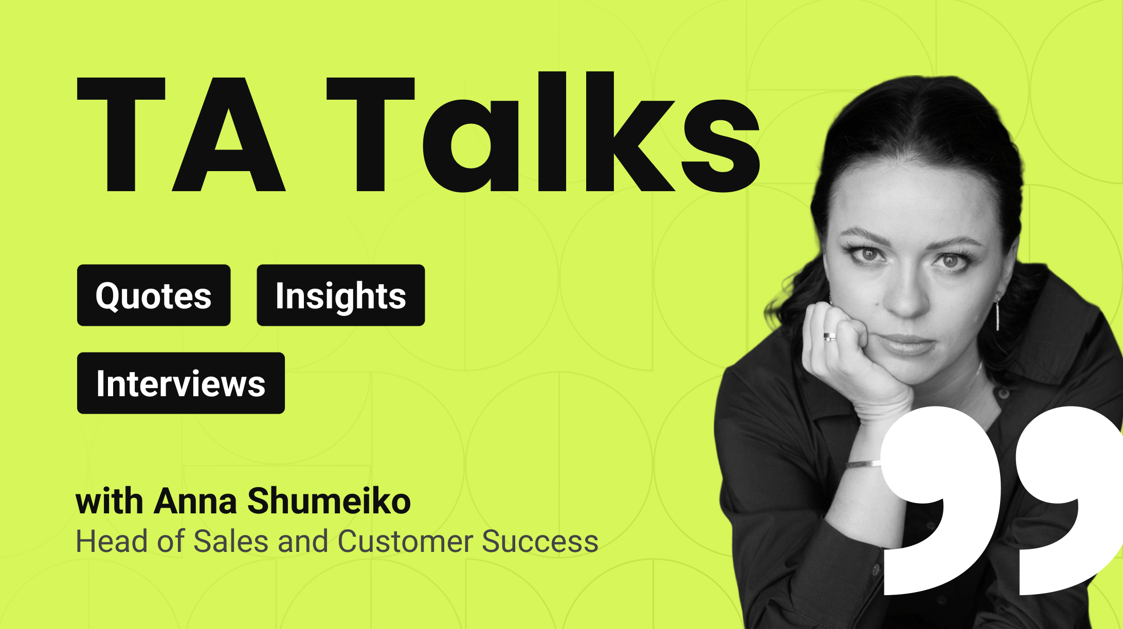 Transform Agency Talks: Interview with the Head of Sales and Customer Success